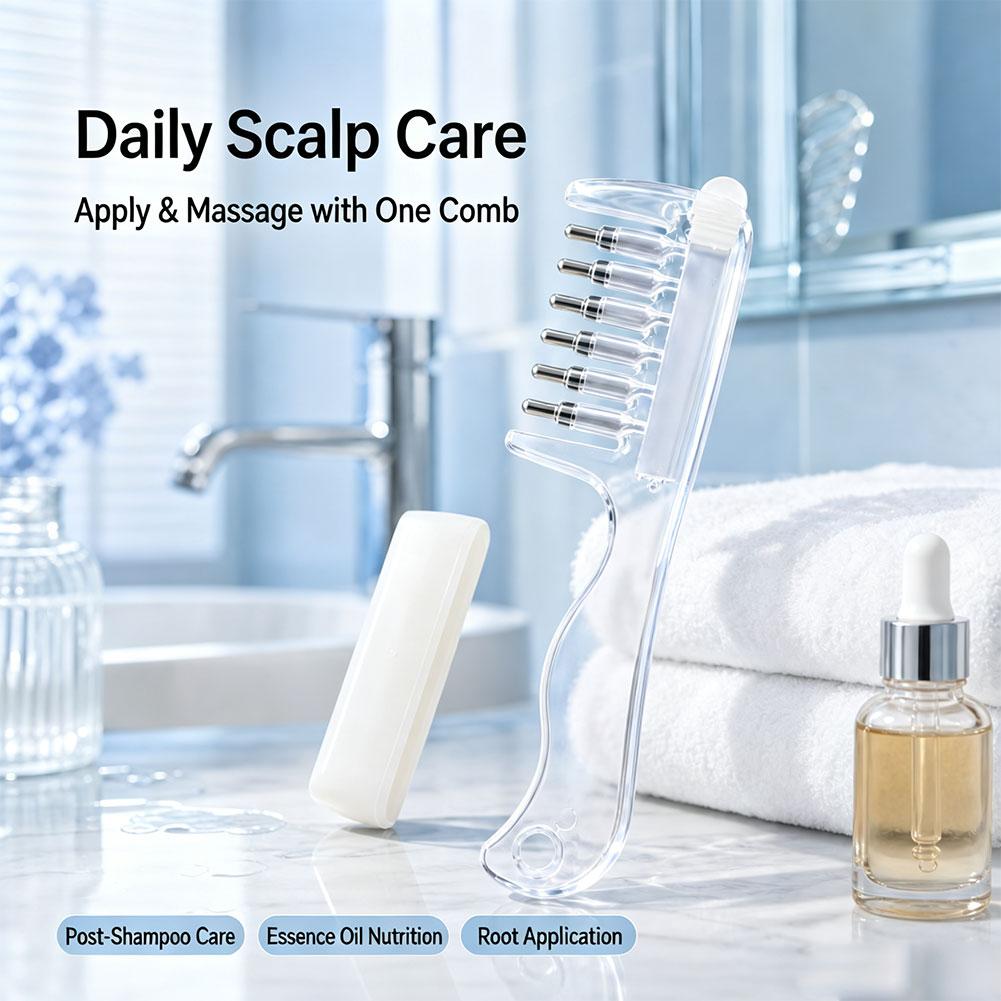 Hair Care - Şeffaf Saç Kökü Tarakı, Sıvı Uygulama