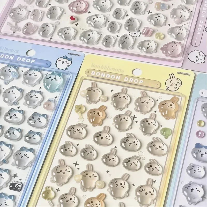 Nail Art - Chiikawa 3D Kabartmalı Kristal Epoksi Çıkartmalar,