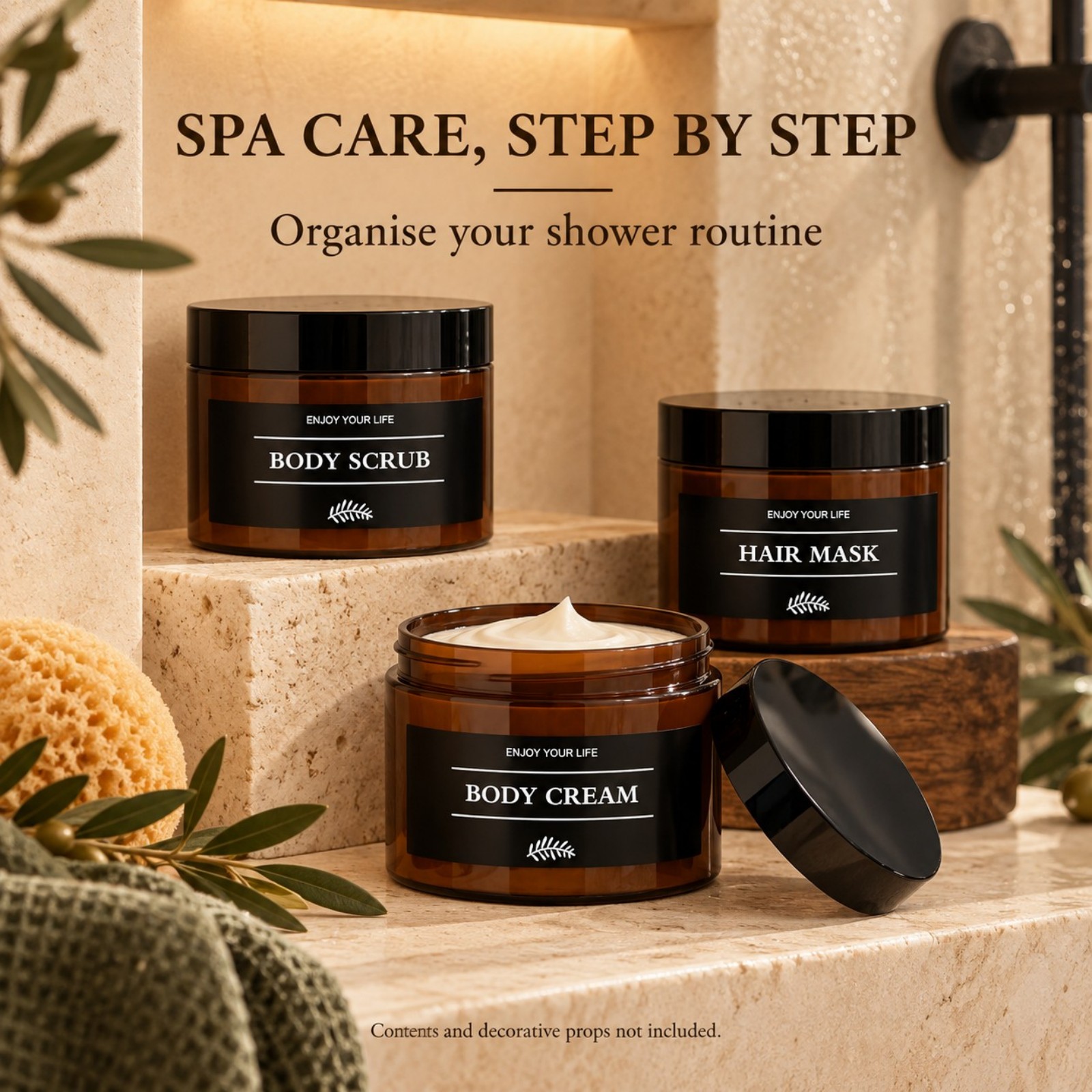 3 adet etiketli banyo saklama  - Hair Care incelemesi ve fiyatı